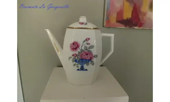 Théière porcelaine art déco