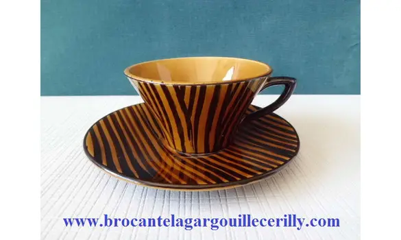 Tasse à déjeuner Vintage Digoin