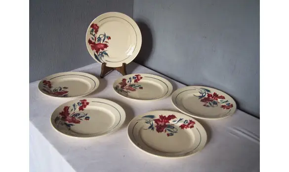 6 Assiettes K§G Lunéville-Annie