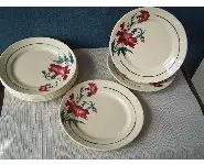 8 Assiettes à dessert K§G Lunéville