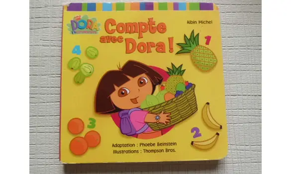 Compte avec Dora-livre-en-carton