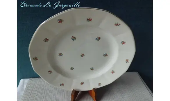 Plat rond plat Digoin Sarreguemines