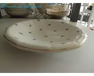 Coupe à fruits compotier semis fleurette