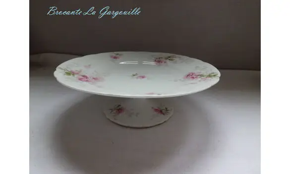 Plat à gâteaux sur pied Shabby chic