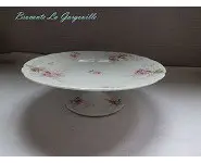 Plat à gâteaux sur pied Shabby chic