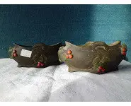 Décor de table en biscuit noir