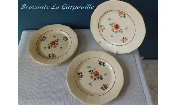 Assiettes Digoin Sarreguemines années 30