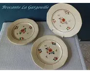 Assiettes Digoin Sarreguemines années 30