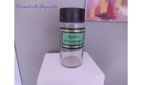 Pot à pharmacie ancien gentiane