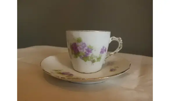 Tasse et sous tasse porcelaine