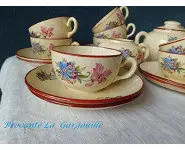 Tasses à thé et sucrier Salins