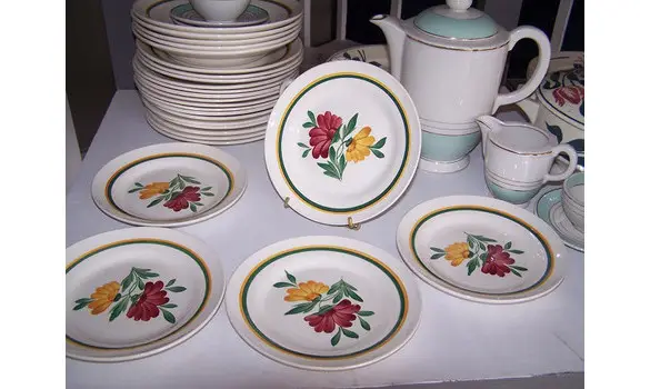 5 Assiettes dessert Digoin Sarreguemines