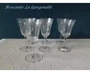 Verres à Bordeaux en cristal Taillé
