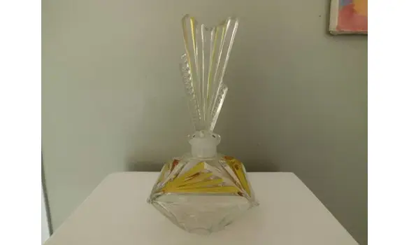 Flacon de toilette en cristal années 30