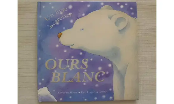 Ours Blanc un livre à caresser