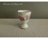 Coquetier ancien porcelaine 1900