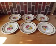 Assiettes Digoin Sarreguemines Diplomate