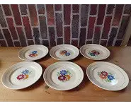 Assiettes KG Lunéville Agnès