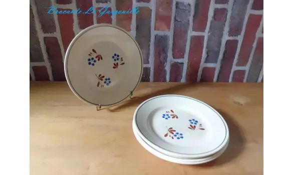 Assiettes anciennes années 50