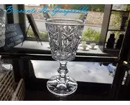 verres à vin semi-cristal 1950/70