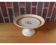 Coupe fruits à pied Digoin art déco