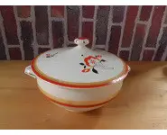 Soupière Digoin Sarreguemines 1930