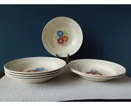 Assiettes à soupe KG Lunéville Agnès