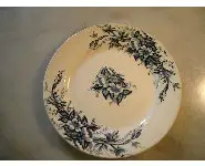 Assiette églantine Choisy le Roy