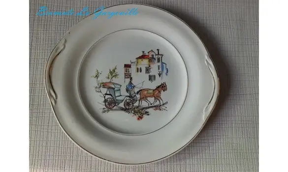 Plat à tarte décoratif St Amand