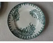 Assiette Saint-Amand Iris Verte