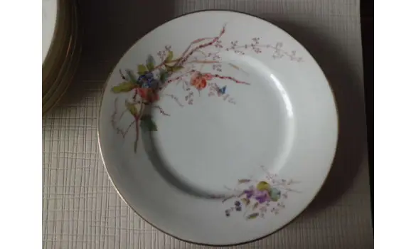 Assiettes porcelaine art nouveau