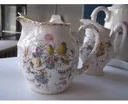 Pot à lait ancien porcelaine, Rocaille