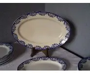 Plat ovale China Sarreguemines Capri