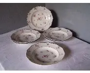 Assiettes à soupe Limoges P .Pastaud