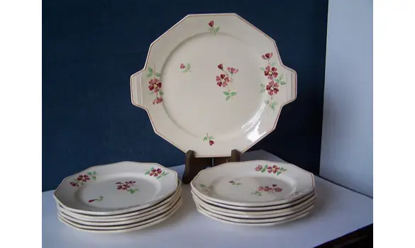 Service à dessert Moulin des loups 1930