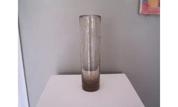 Vase verre à bulle style Biot vintage