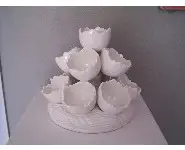Présentoir à œufs en porcelaine