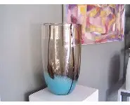 Grand vase verre soufflé Vintage