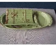 Service à asperges en Barbotine