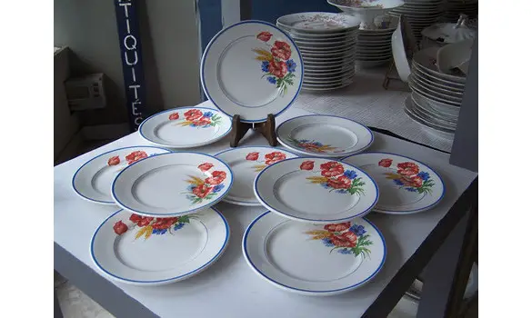 Assiettes à dessert Champêtre Salins