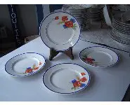 Assiettes à dessert faïence de Salins