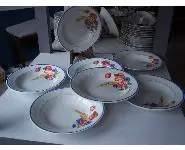 Assiettes à soupe Champêtre Salins