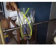 Grand vase verre soufflé Vintage