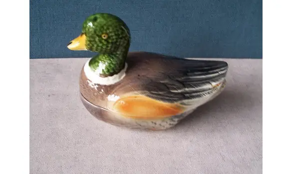 Boite canard en céramique