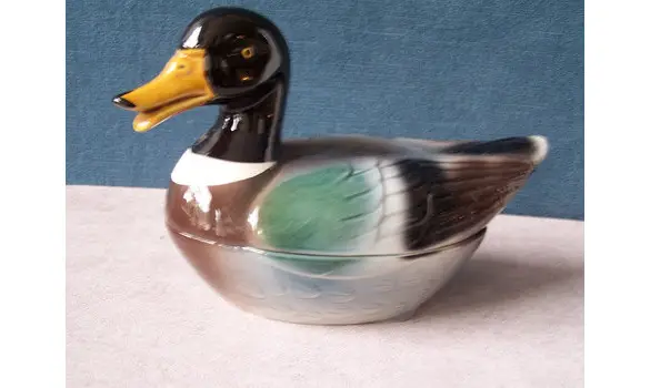 Boite canard en céramique