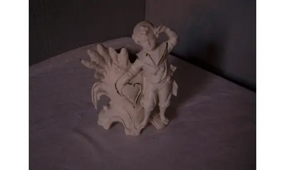 Biscuit vase Marié art nouveau