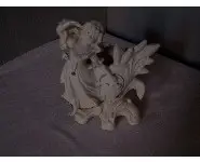 Biscuit vase Mariée fin 19é