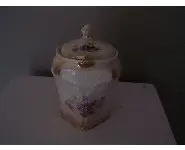 Pot en porcelaine Décor violettes-Moyen