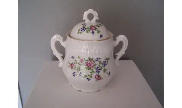 Sucrier porcelaine Shabby