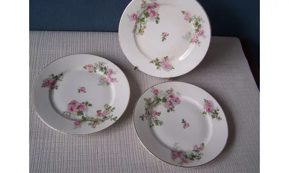 Assiettes à dessert porcelaine Limoges